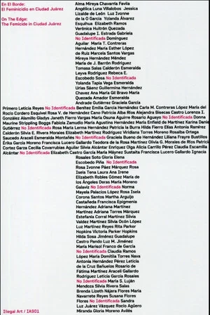 Постер: On the Edge: The Femicide in Ciudad Juarez