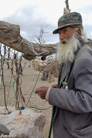 Постер: The Old Man and his Garden of Stones
