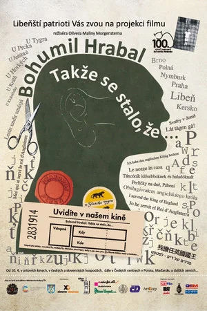 Постер: Bohumil Hrabal „Takže se stalo, že...“