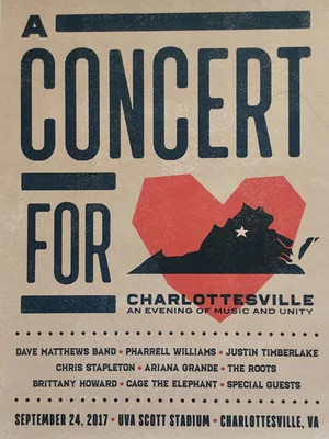 Постер: Dave Matthews Band - Concert for Charlottesville