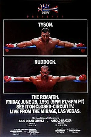Постер: Mike Tyson vs Donovan Razor Ruddock II