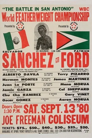 Постер: Salvador Sanchez vs. Patrick Ford
