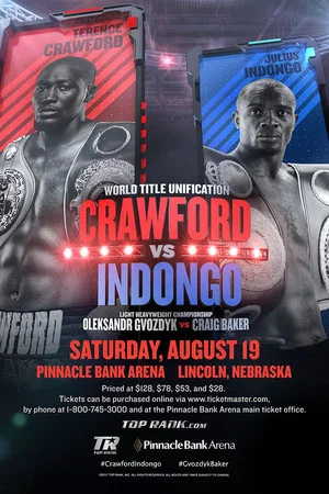 Постер: Terence Crawford vs. Julius Indongo